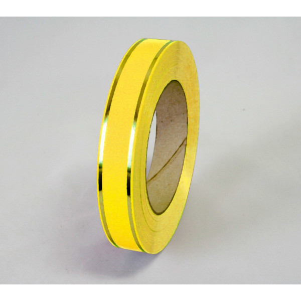 Stuhy se zlatými pásky - 20 mm / 50 Yd GOLDLINE - žlutá GL03 (1 ks)