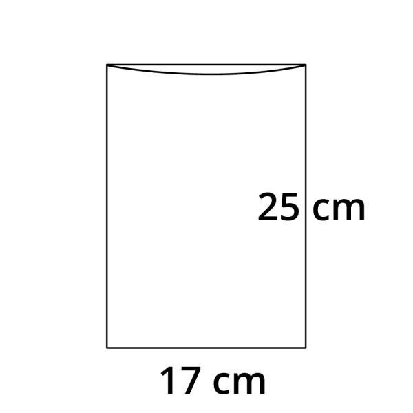 PP sáček plochý bez RZ - 17 x 25 cm - 30 my (100 ks/bal)