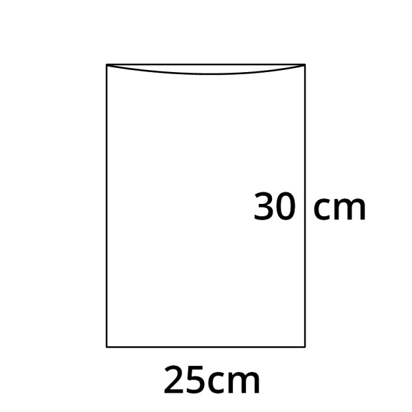 PP sáček plochý bez RZ - 250 x 300 mm - 30 my (100 ks/bal)