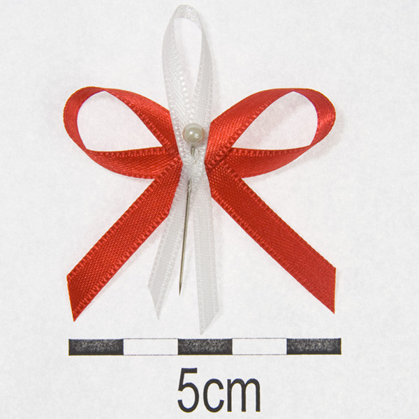 Svatební vývazky Ø 4,5cm - červená (10ks/bal)