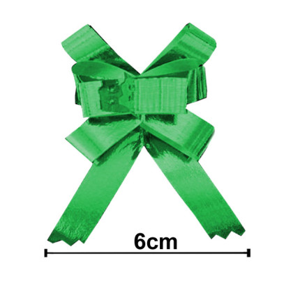Stahovací mašle Basic 1/25 METAL - tmavě zelená (50 ks/bal)