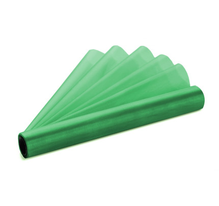 Organzový pás 36 cm - zelená ( 9 m / rol )
